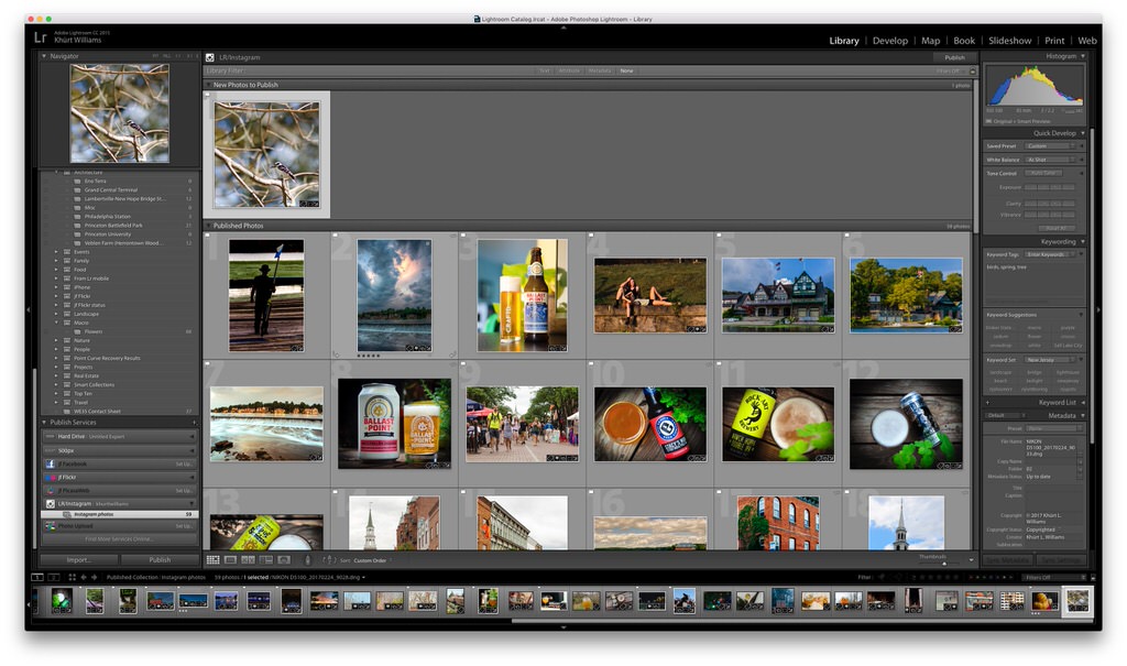 Export directly from Adobe Lightroom to Instagram