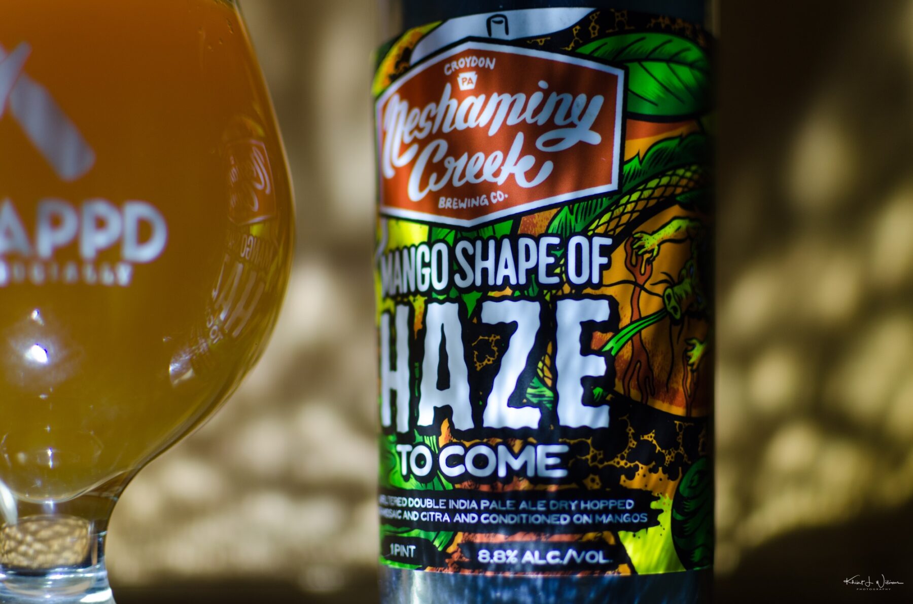 Neshaminy Creek Brewing Company's Mango Shape of Haze To Come Double IPA