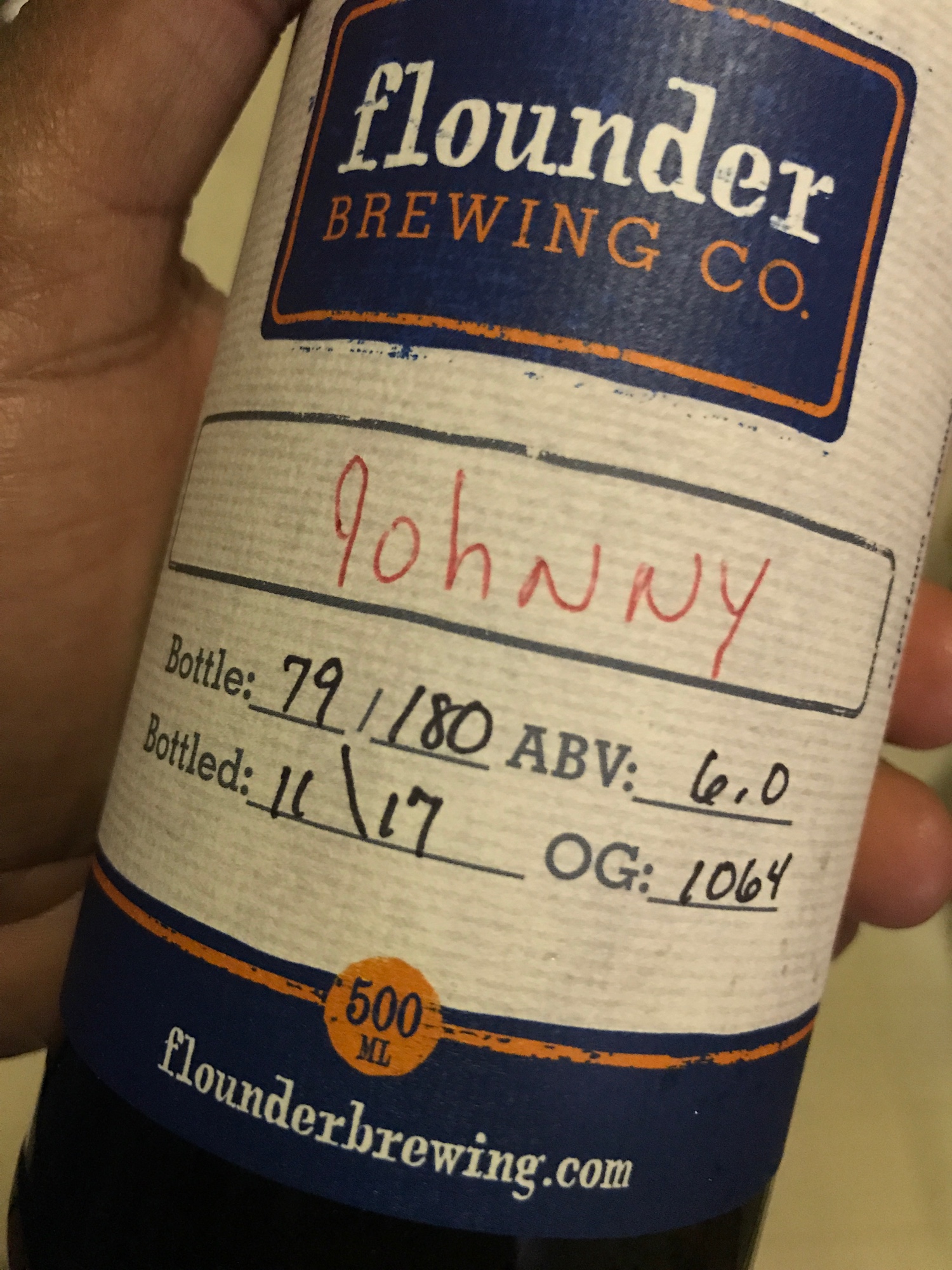 Drinking a Johnny by Flounder Brewing Co