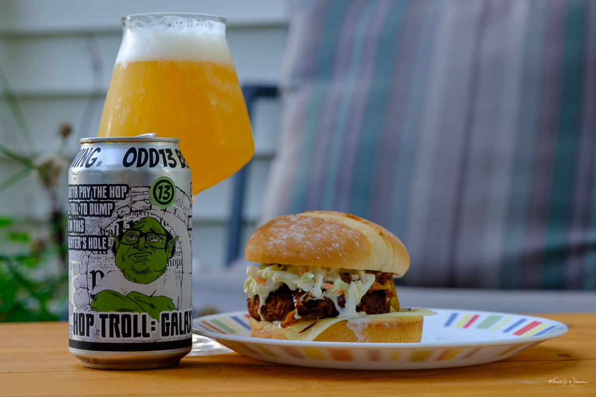 Beyond Burger with Hop Troll: Galaxy by Odd13 Brewing