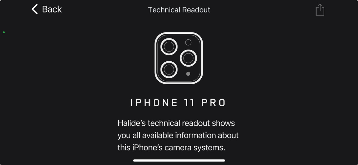 iPhone Photography:  Halide Technical Readout for iPhone 11 Pro