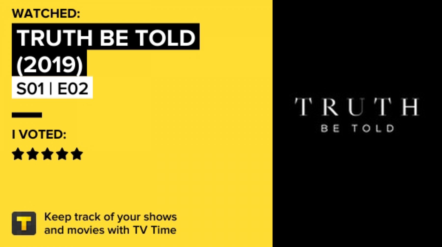 Watched Truth Be Told (2019) Season 1 Episode 2 :"Black People in the Neighborhood”