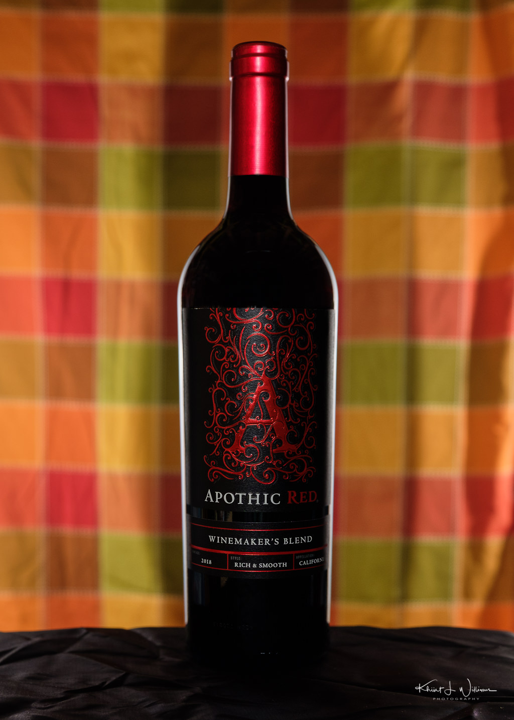 Bottle of Apothic Red Wine