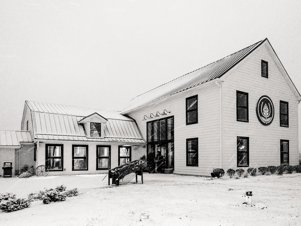 Source Farmhouse Brewery in the snow