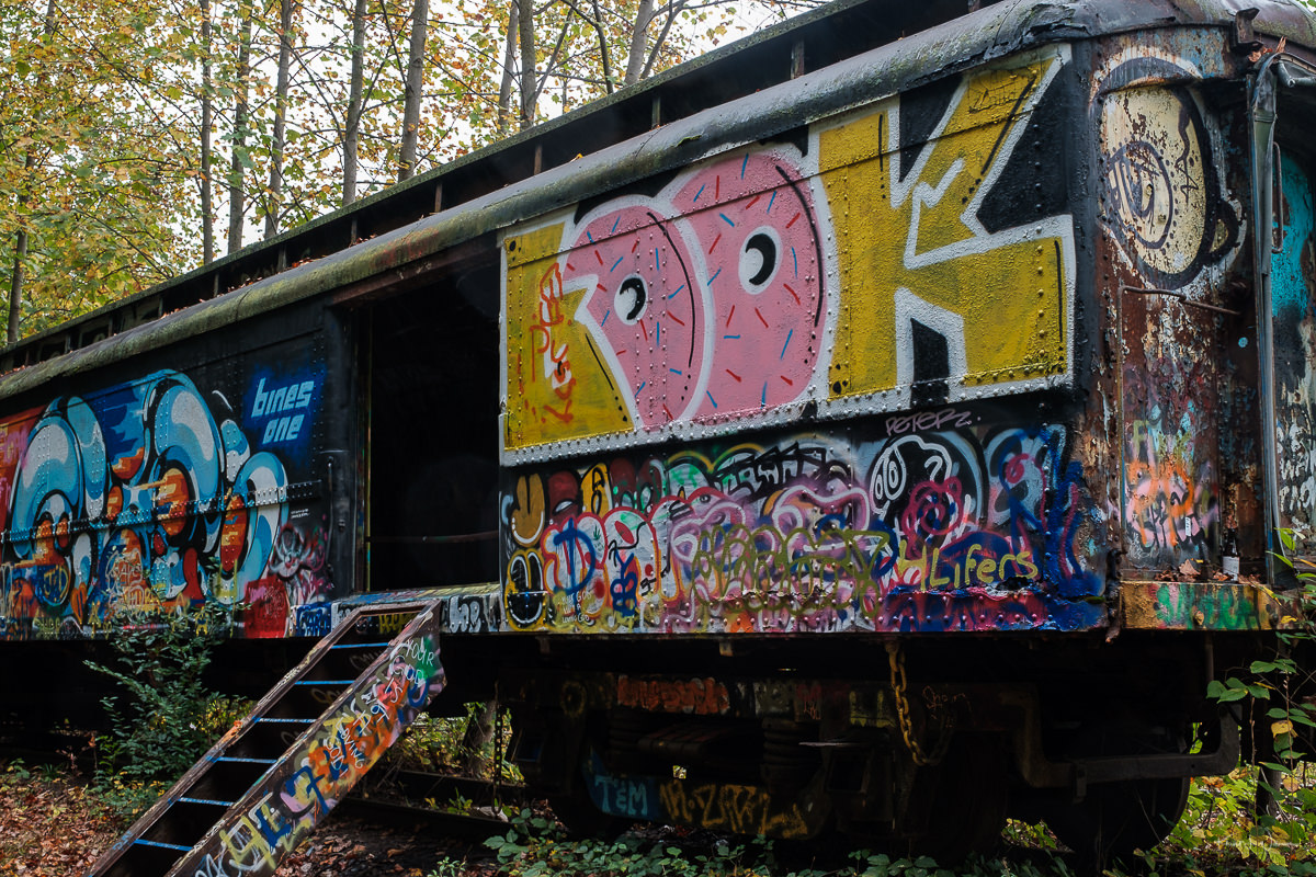 abandoned freight car, lamberville, new jersey
