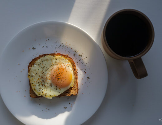 baked egg on toast