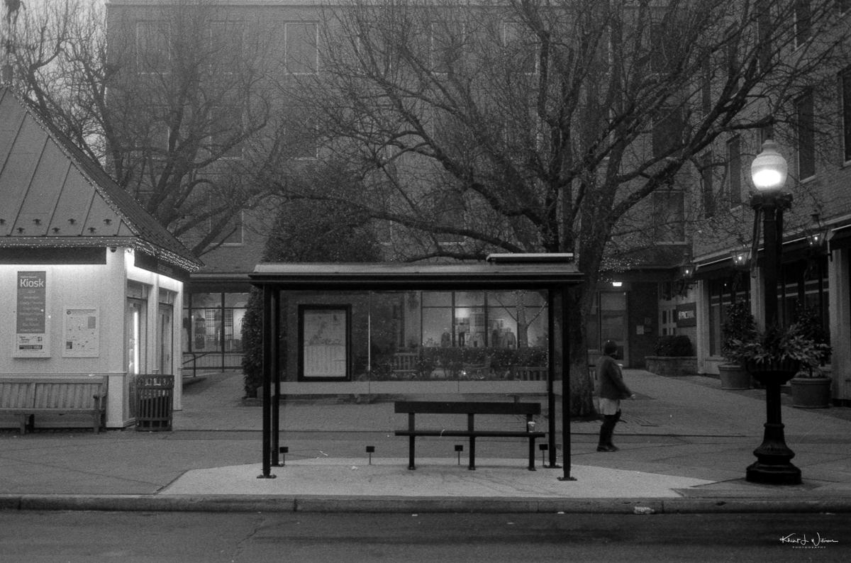  Kiosk at Palmer Square, Winter, Fog