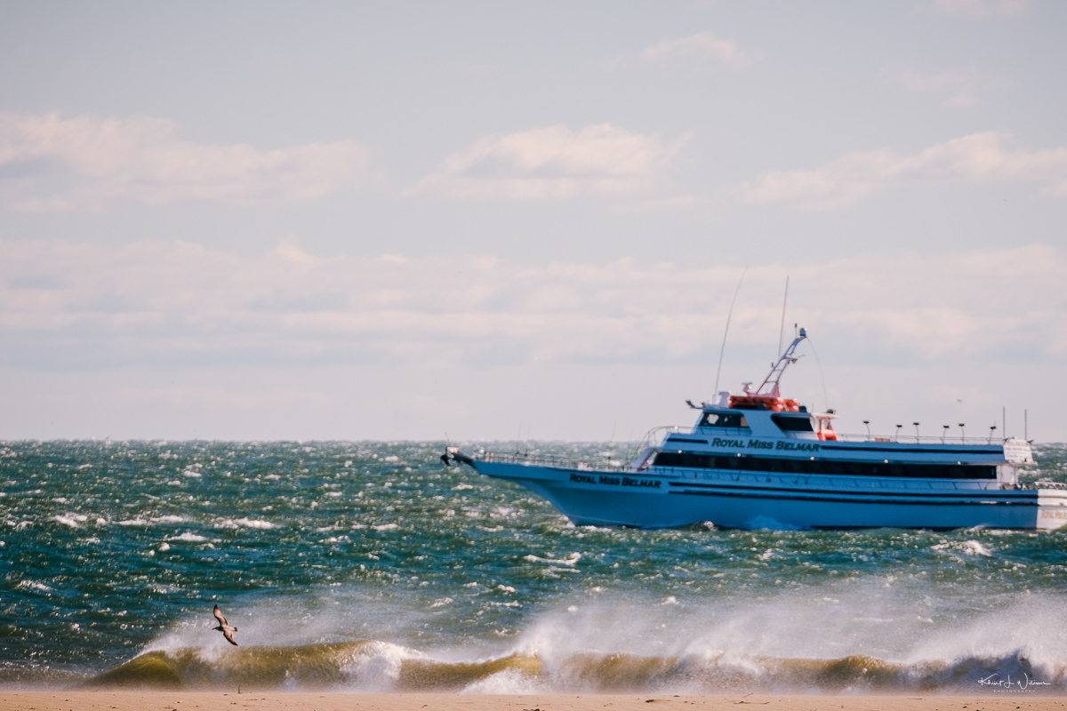 Fishing boat off Sandy Hook, New Jersey