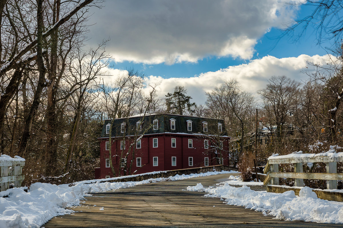 The Kingston Grist Mill and the Snow